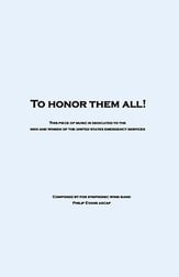 To Honor Them All Concert Band sheet music cover